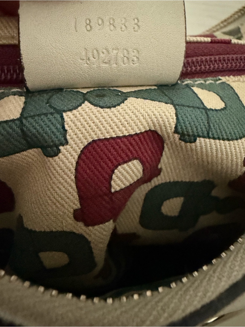 Gucci Beige Monogram Hobo Shoulder Bag with Gold D-Ring - Picture 13 of 13